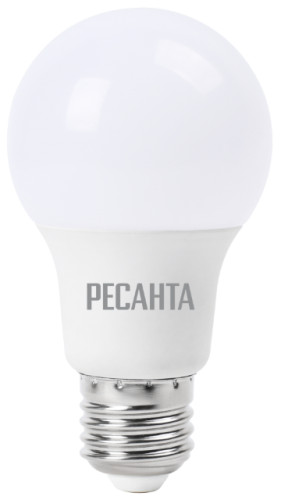 Лампа светодиодная РЕСАНТА LL-R-A60-9W-230-4K-E27